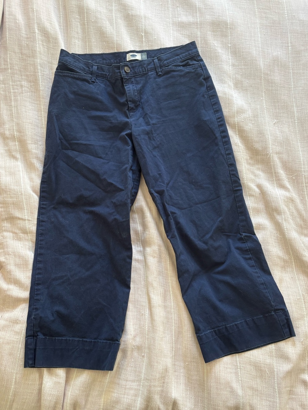 Old Navy Dark Blue Ankle-Length Cropped Jeans